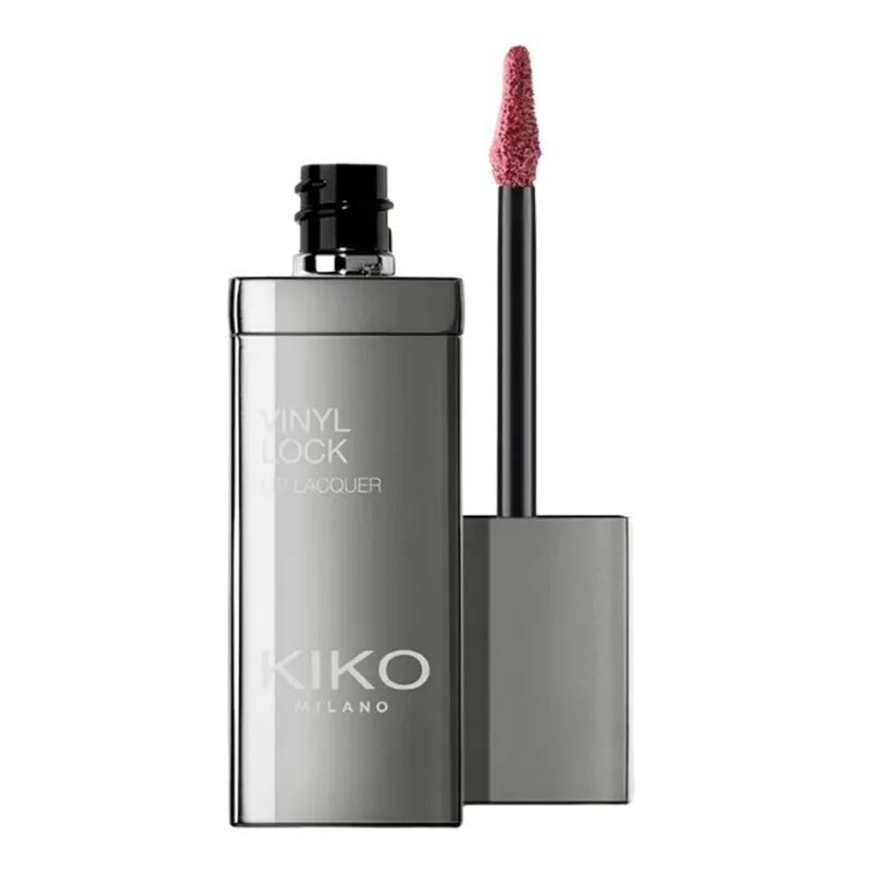 KIKO Milano Vinyl Lock Lip Lacquer рідка помада з вініловим фінішем 03 Coral Sketch 4 мл
