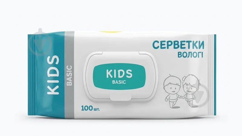 Вологі серветки Bambinelli 100 шт, клапан