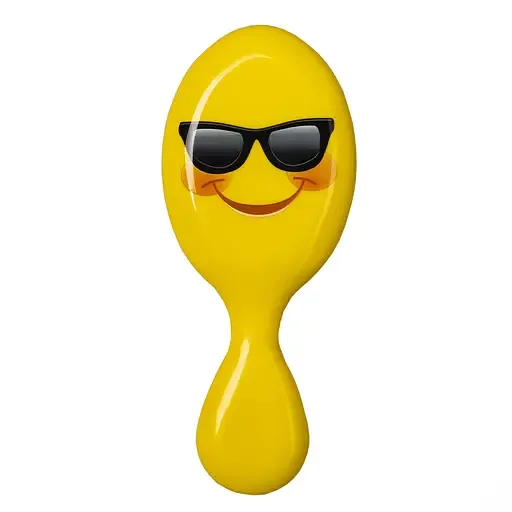 Щітка для волосся дитяча Titania Smiley, жовтий (1330 KIDS BOX тем очки)