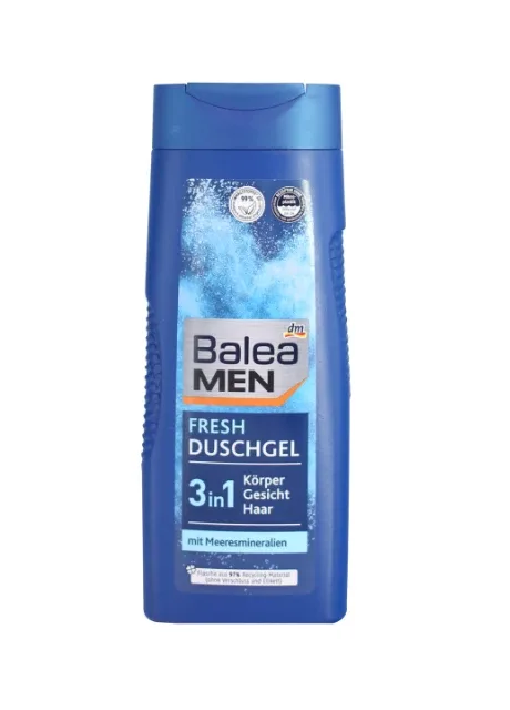 Гель для душу Men 3в1 Fresh 300 мл Balea (257579737)