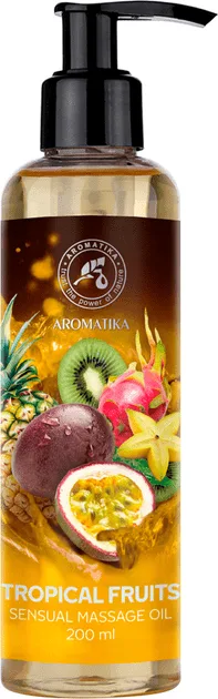 Олія косметична для чуттєвого масажу Ароматика Тропічні фрукти, 200мл