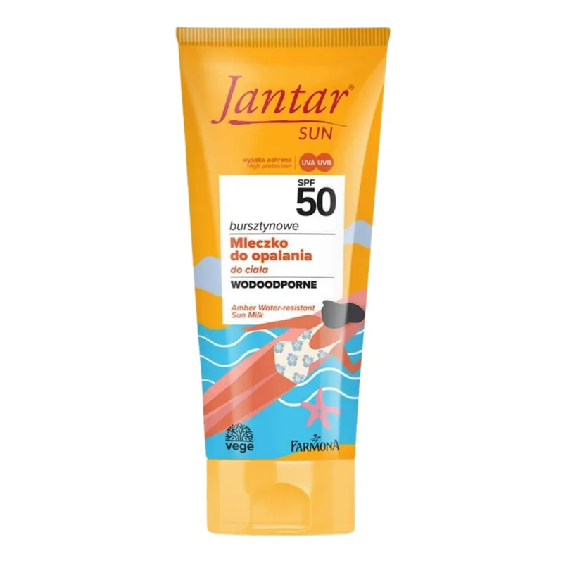Farmona Jantar Sun бурштинове молочко для засмаги з фільтром SPF50 200 мл