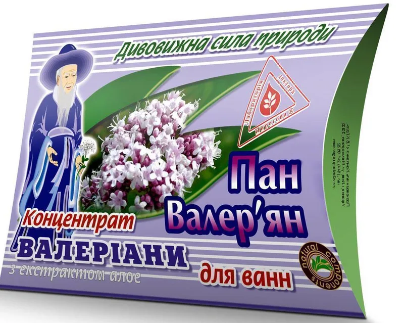 Концентрат для ванн Пан Валер'ян ( валеріана+алое) 450 г