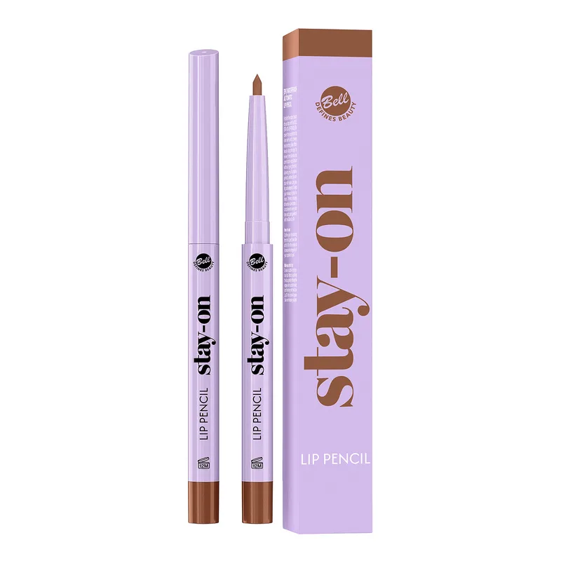 Bell Stay On Lip Pencil водостійкий автоматичний олівець для губ 04 Cocoa Nude 0,2 г