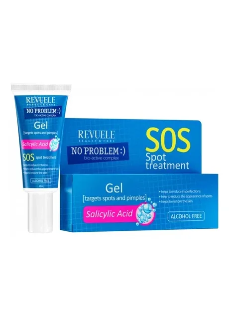 SOS-гель No Problem з саліциловою кислотою 25 мл REVUELE SOS-гель від прищів (312540852)