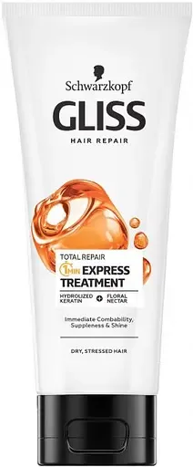 Маска Gliss Total Repair Експрес догляд 1 хвилина, для сухого та пошкодженого волосся, 200 мл