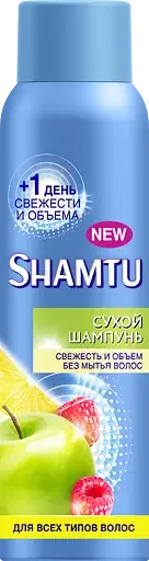 Сухий Шампунь Shamtu Свіжість і об'єм без миття, для всіх типів волосся, 150 мл
