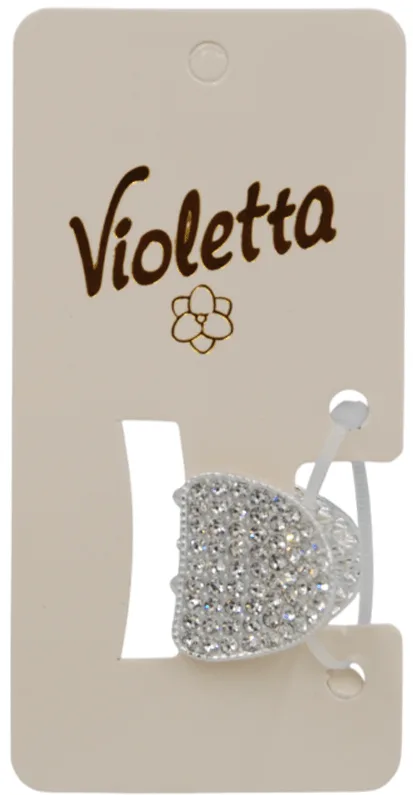Краб для волосся Violetta зі стразами металевий 1 шт
