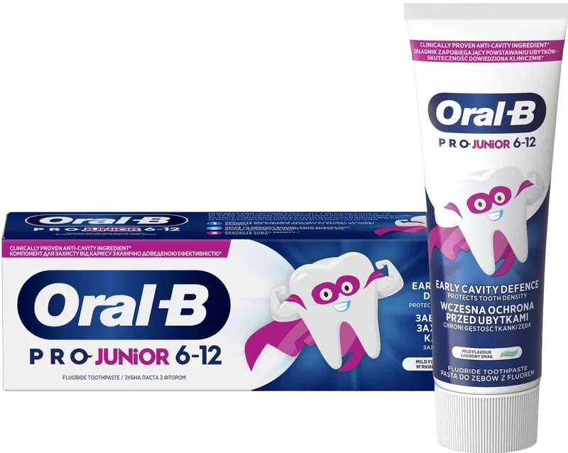 Зубна Паста Oral-B Pro Junior, Для Дітей Віком Від 6 до 12 років 75 мл