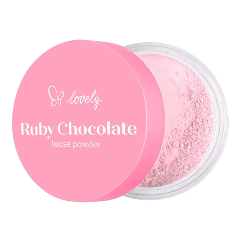 Lovely Ruby Chocolate рожева розсипчаста пудра для обличчя 6 г