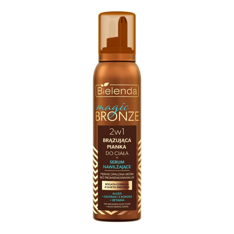 Bielenda Magic Bronze бронзувальна пінка для тіла + зволожувальна сироватка 2 в 1 200 мл