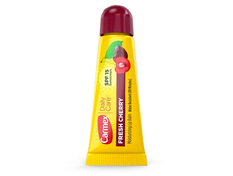 Бальзам для губ Вишня Carmex Daily Care Moisturizing Lip Balm Fresh Cherry Tube SPF 15, 10г