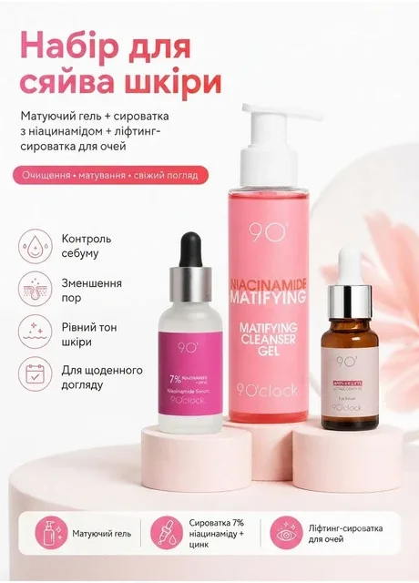 Набір для сяйва шкіри 9 O’clock Niacinamide Power Set 9 O'clock
