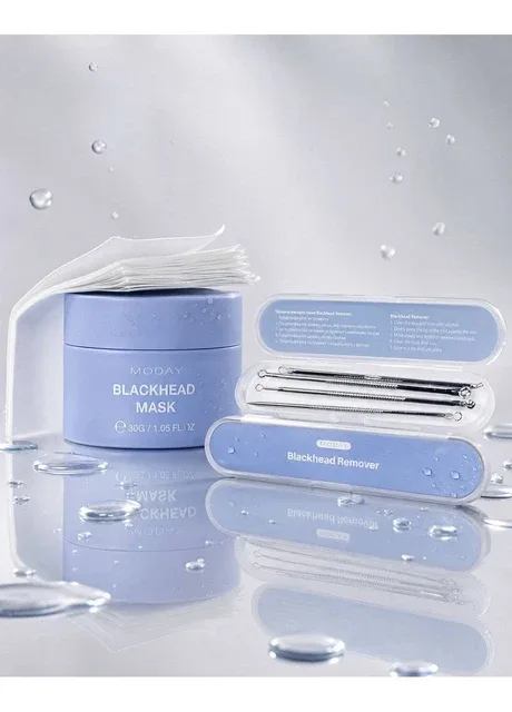 Очищувальна маска Blackhead Mask + набір інструментів Blackhead Remover у подарунок MODAY (399955469)