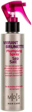 Тонізуючий спрей для волосся «Морська сіль. Пекуча брюнетка »Mades Cosmetics Vibrant Brunette Plumping Sea Salt Spray