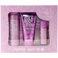 Косметичний набір "Спокуса чистотою" Mades Cosmetics M|D|S Bath & Body-Temptation Pure Beauty Trio (sh/gel/200ml + b/lot/150ml + b/spray/50ml)