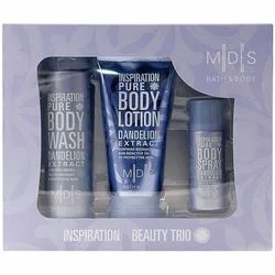 Косметичний набір "Натхнення чистотою" Mades Cosmetics Mades Cosmetics M|D|S Bath & Body-Inspiration Pure Beauty Trio (sh/gel/200ml + b/lot/150ml + b/spray/50ml)