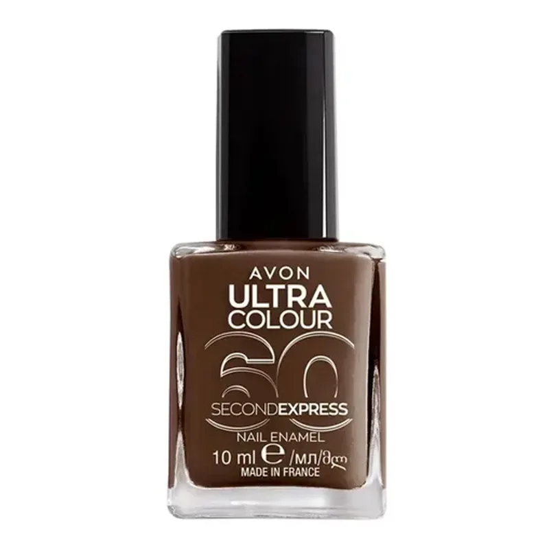 Avon Ultra Colour 60 Second Express лак для нігтів Naughty Brownie 10 мл