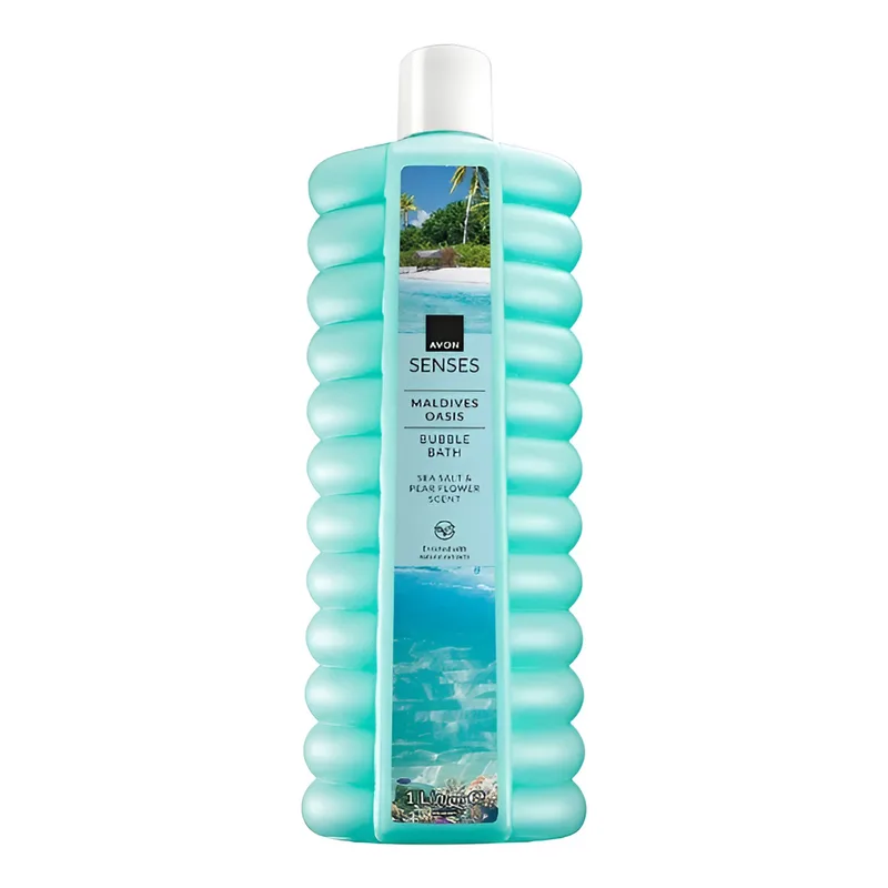 Avon Senses Bubble Bath рідина для ванни Maldives Oasis 1000 мл