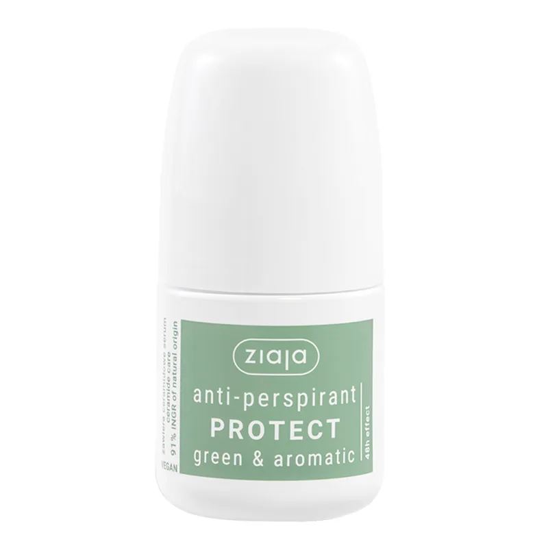 Ziaja Antiperspirant Protect антиперспірант roll-on аромати Green & Aromatic 60 мл
