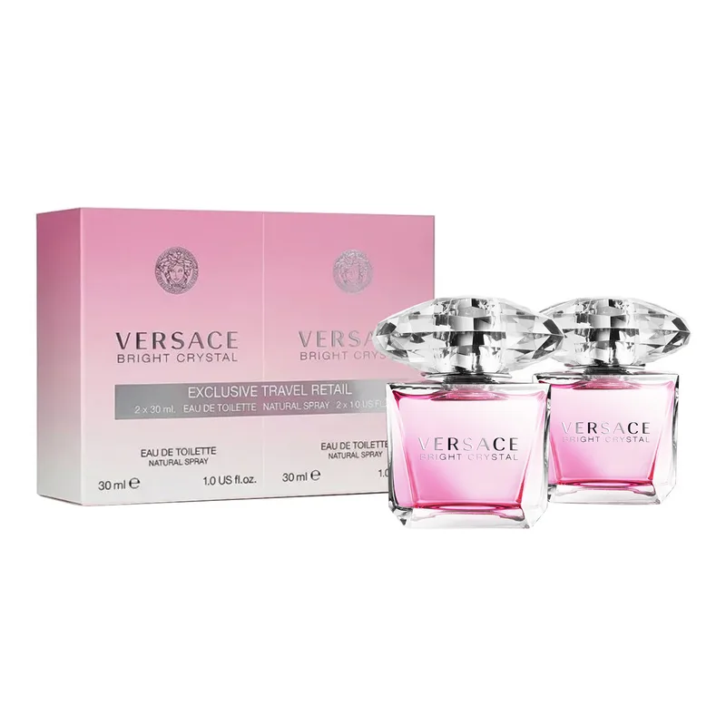 Versace Bright Crystal туалетна вода у спреї 2 × 30 мл