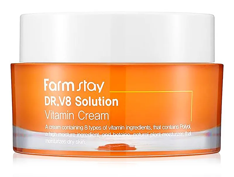 Вітамінний крем для обличчя від зморшок FarmStay DR.V8 Solution Vitamin Cream, 50мл