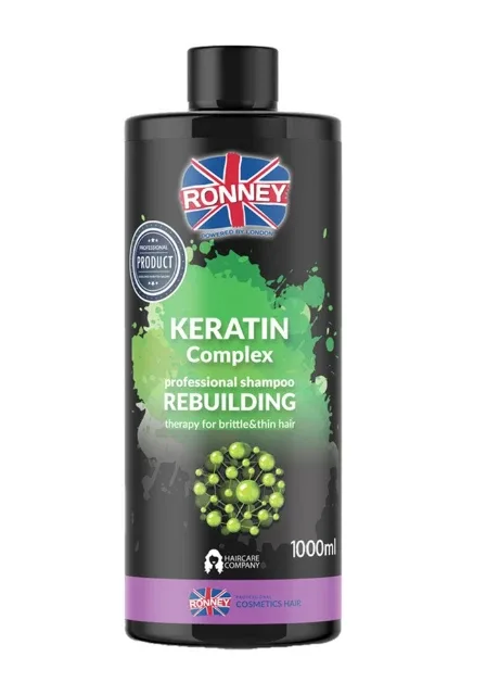 Шампунь відновлюючий KERATIN COMPLEX для тонкого та ламкого волосс з кератином 1000 мл RONNEY (256873798)