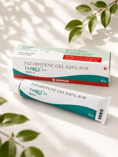 Тазрет гель Tazret Gel 0.05% Glenmark 20 г — Гель для обличчя з тазаротеном для догляду за проблемною шкірою