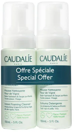 CAUDALIE набір Vinoclean мус очищуючий Fleur de Vigne 2*150мл (2781)