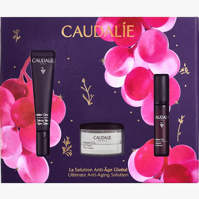 Набір Caudalie (Кодалі) Premier Cru (Крем Premier Cru для очей 15 мл + Крем Premier Cru 15 мл + Сироватка Premier Cru 10 мл)