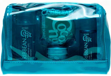 Набір з екстрактом кокоса Mades Cosmetics Body Resort (sh/gel/100ml + body/mist/50ml + lip/balm/15ml + soap/50g)