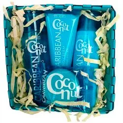 Косметичний набір "Кокос" Mades Cosmetics Body Resort Caribbean Coconut Kit (shm/250ml + cond/250ml + hand/cr/100ml + soap/50ml)