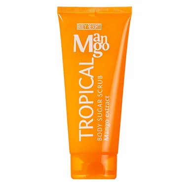 Цукровий скраб для тіла з екстрактом тропічного манго Mades Cosmetics Body Resort Tropical Body Sugar Scrub Mango Extract