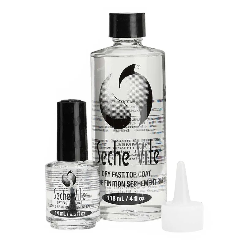 Seche Vite Dry Fast Top Coat Professional Kit швидкосихаючий топ з закріплювачем 14 мл + рефіл 118 мл