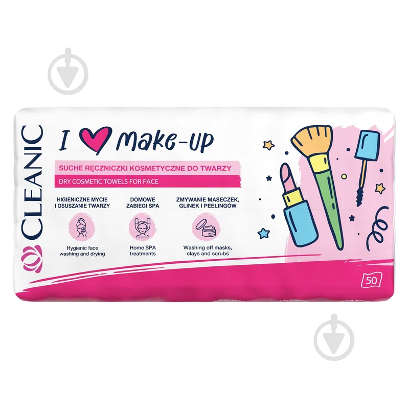 Набір Cleanic I Love Make Up 50 шт. (м'яка)