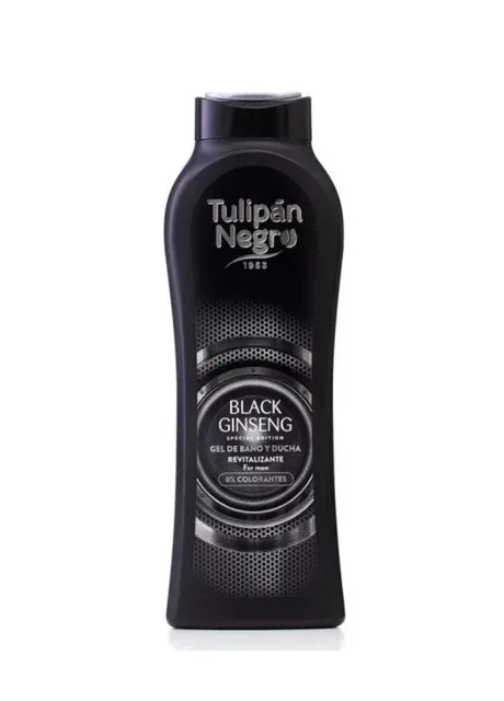Tulipan Negro Shower gel "Black ginseng" for men - Гель для душу "Чорний женьшень" для чоловіків.