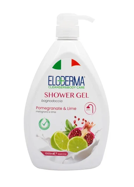 Гель для душу Гранат і Лайм 1000 мл Eloderma (259064356)