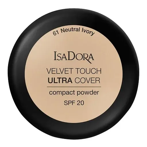 Компактна пудра IsaDora Velvet Touch Ultra Cover SPF 20 відтінок 61 (Neutral Ivory) 7.5 г (551390)