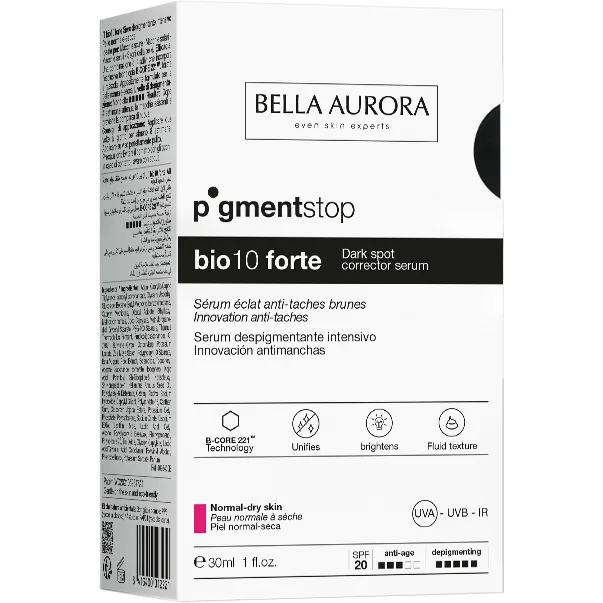 Сироватка Bella Aurora (Белла Аурора) Bio 10 forte від пігментних плям для нормальної, сухої шкіри 30 мл
