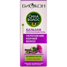 Бальзам-ополіскувач Біокон Сила волосся зміцнення коріння волосся 215мл