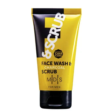 Скраб для обличчя з активованим бамбуковим вугіллям Mades Cosmetics M|D|S For Men Face Wash & Scrub Charcoal