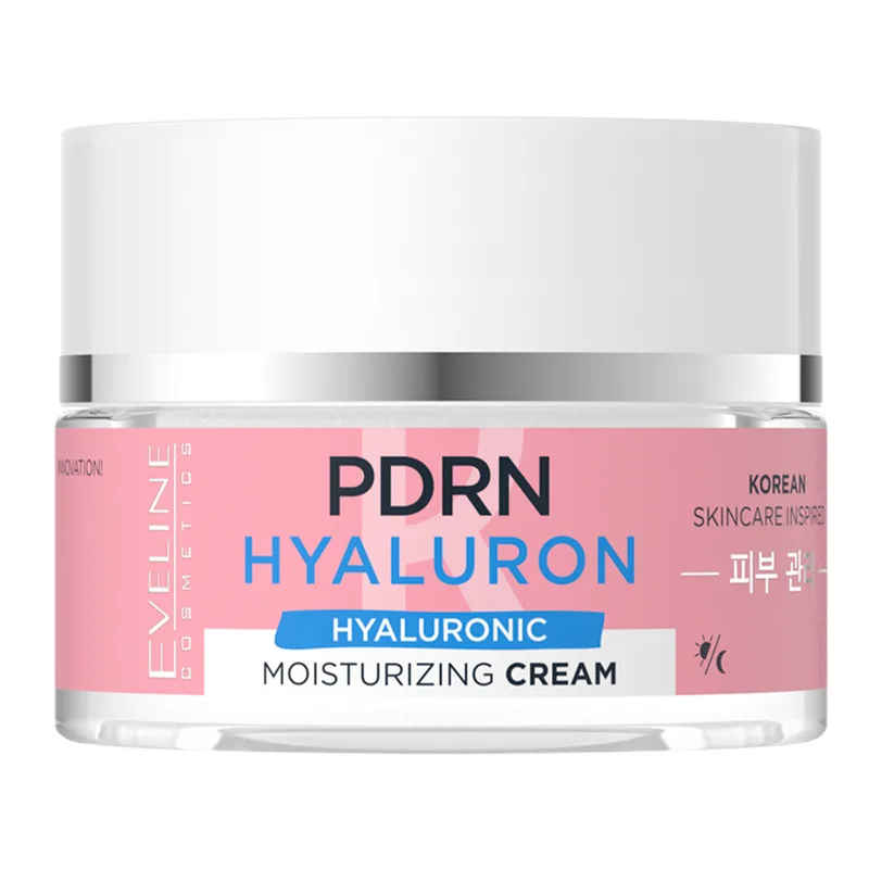 Eveline Cosmetics Korean Skincare PDRN гіалуроновий зволожуючий крем для обличчя 50 мл