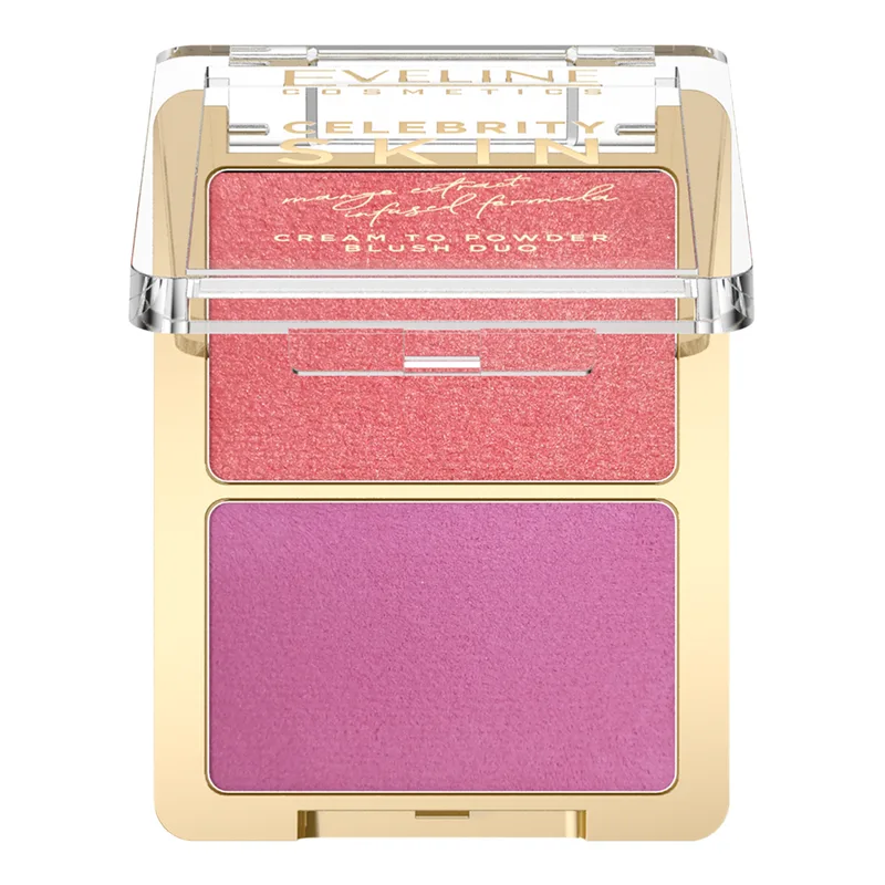 Eveline Cosmetics Celebrity Skin дует кремових рум’ян 02 Sunset Flush 8 г