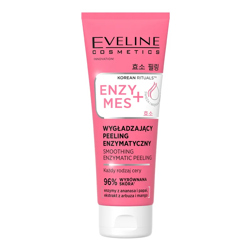 Eveline Cosmetics Korean Rituals ENZYMES+ розгладжуючий ферментний пілінг для обличчя з папаїном і бромелайном 75 мл