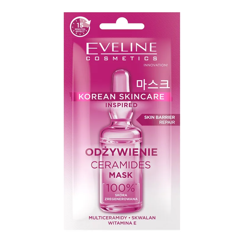 Eveline Cosmetics Korean Skincare Ceramides живильна маска для обличчя 8 мл