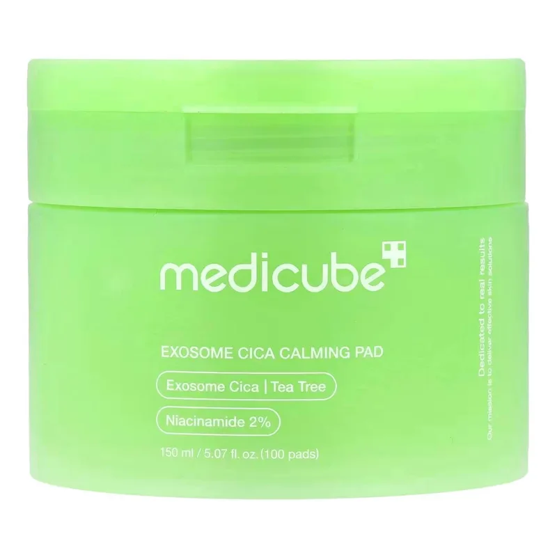 Medicube Exosome Cica Calming Pad заспокійливі тонізуючі диски для обличчя з екзосомами азіатської центелли 100 штук