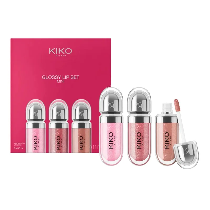 KIKO Milano Glossy Lip Set мінінабір блисків для збільшення губ × 3,5 мл