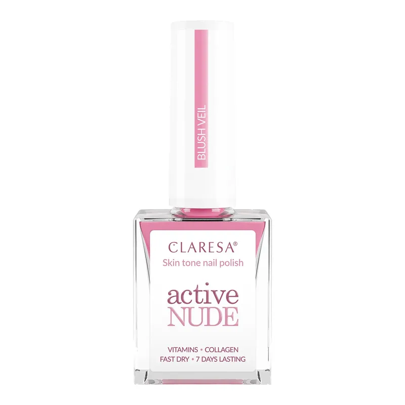 Claresa Active Nude класичний лак для нігтів Blush Veil, 9,5 мл