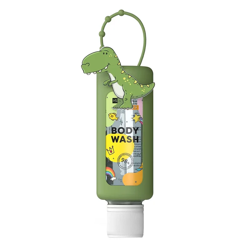 HiSkin For Kids Travel Size дитячий гель-піна для душу та ванни Динозавр 75 мл