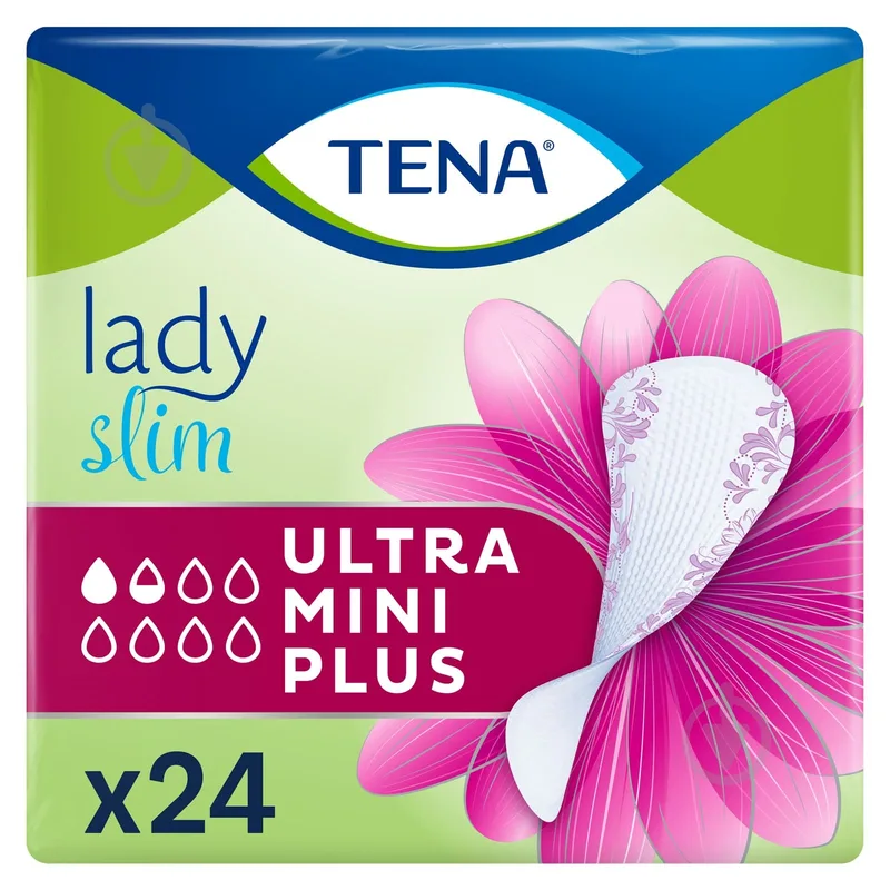 Урологічні прокладки Tena Lady Slim Ultra Mini Plus 24 шт (7322541116433)